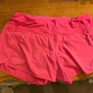 HOT PINK LULULEMON SHORTS